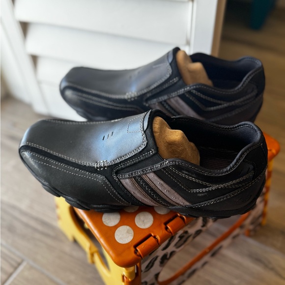 Skechers Black and White Slip-On Sneakers main image 5